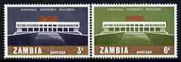 ZAMBIA - 1967 - National Assembly Inuguration - Perf 2v Set - Mint Never Hinged