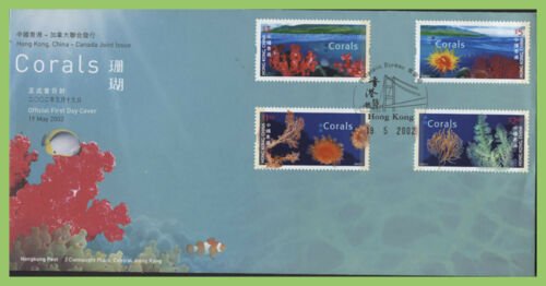 STAMP STATION PERTH Hong Kong # FDC  Corals Issue 2002 VFU