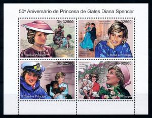 [76496] Sao Tome & Principe 2011 Royalty Princess Diana Sheet MNH