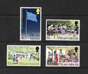 Pitcairn Islands Stamps: #123-126; 1972 So. Pacific Issue; Complete Set/4; MH