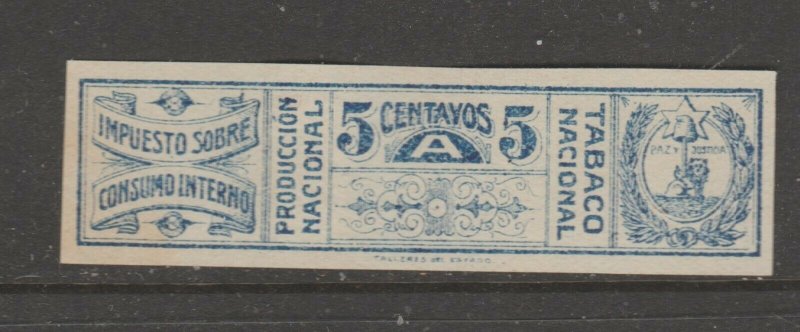 Paraguay Revenue Fiscal Stamp 12-18-20- extra nice