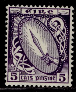 IRELAND GVI SG118, 5d deep violet, LH MINT.