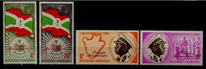 Burundi 47-50 MNH Independence/Flags SCV1.75