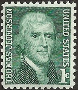 # 1278 MINT NEVER HINGED THOMAS JEFFERSON