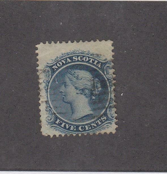 NOVA SCOTIA (MK4991) # 10 FVF-USED  5cts  QUEEN VICTORIA /BLUE CAT VALUE $12