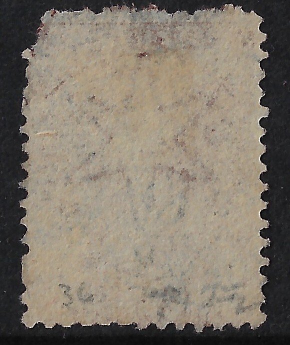 NZ 1862 Chalon, Scott 19/ SG 77 red brown, wmk lg , perf. 13,  used,     (a5751