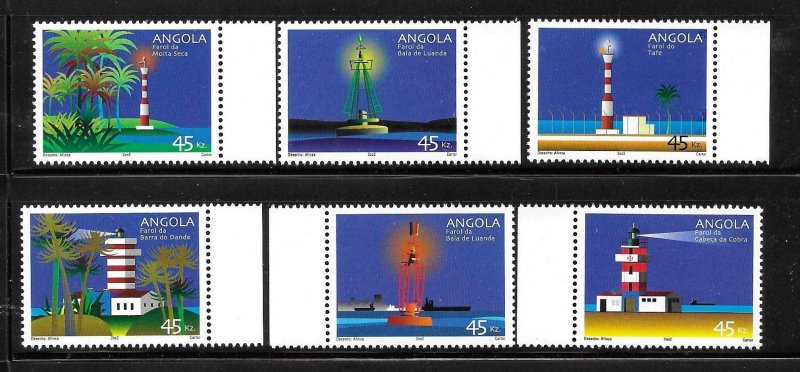 Angola 2002 Lighthouses and Buoys Sc 1227-1232 MNH A2892