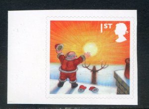 GB 2004 Christmas first class Stamp with Matrix attached as issued to Staff 