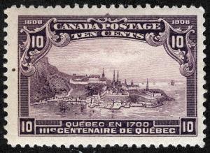 Canada Sc 101 Violet 10¢ Original Gum Light Hinged *RL lots