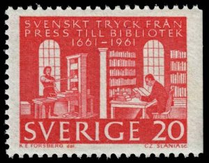 Sweden - Scott 602 - Mint-Never-Hinged - Toning