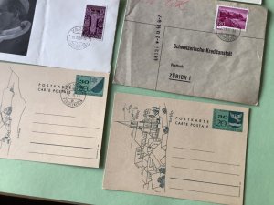 Liechtenstein vintage postal stamps covers 9 items Ref A1413