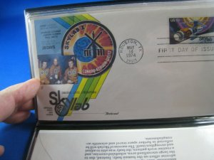 1974 SKYLAB FLIGHTS SOUVENIR FOLDER AND FDCs