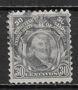 Phillipines 289C 30c Franklin single Used