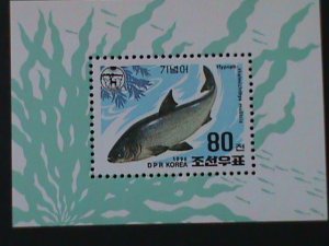​KOREA-1996-SC#3588- FRESH WATER -LOVELY FISH:MNH S/S VF WE SHIP TO WORLDWIDE