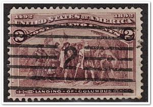 SC#231 2¢ Landing of Columbus (1893) Used *