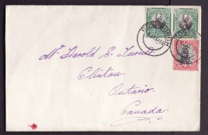 South Africa-cover  #8702-cover-Canada-Rosbourgh 6 Jan 1930-B/S Clinton, Ont Fe