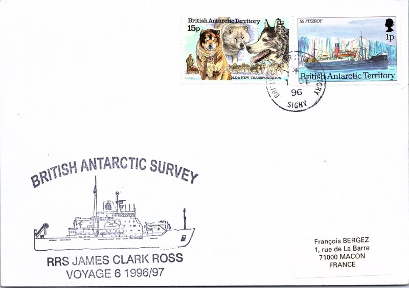 BRITISH ANTARACTIC TERRIORITY ARCTIC ANTARCTIC POLAR CANCEL / CACHET #102