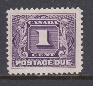 Canada Sc J1c MLH. 1928 1c reddish violet Postage Due, large part OG, F-VF