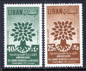 Lebanon C284-C285 Refugees MNH VF