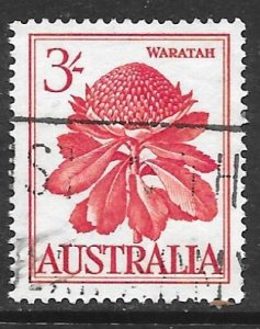 Australia 330: 3/- Waratah, used, VF