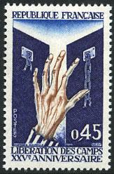 France 1282 MNH  - Hand Reaching for Freedom