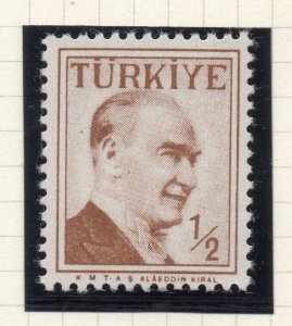 Turkey 1957-58 Early Issue Fine Mint Hinged 1/2p. NW-17653