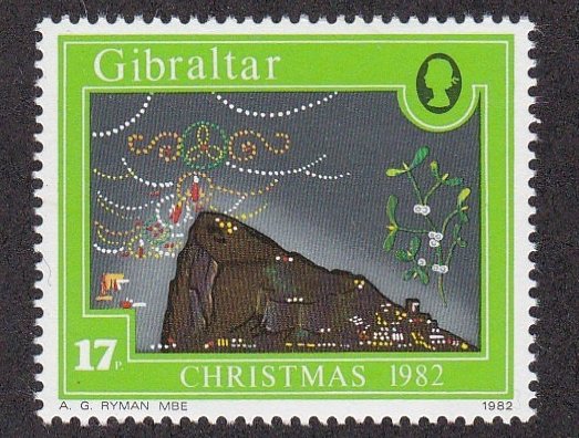 Gibraltar # 442, Christmas - Mistletoe, NH