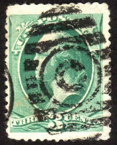 1881, US 3c, Washington, Used, Sc 207