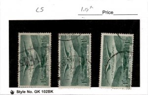 Ireland, Postage Stamp, #C5 (3 Ea) Used, 1949 Airmail (AD)