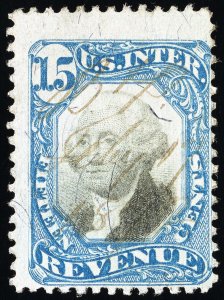 US Stamps # R110 Revenue Used Fresh Scott Value $100.00