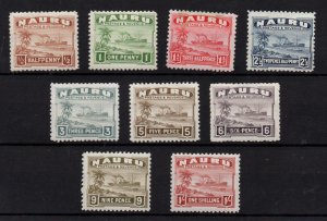 Nauru 1937-48 part mint MH set SG26B-36B WS36497