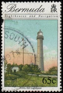 Bermuda 728 - Used - 65c Gibbs Hill Lighthouse (1996) (cv $2.25)