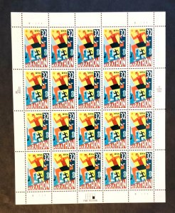 Scott #3067 Marathon (Running) Full Sheet of 20 Stamps - MNH