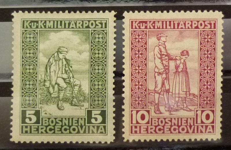 1916 BOSNIA - AUSTRIA - COMPLETE SET (MNH)! bosnien yugoslavia J5