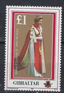 Gibraltar 491 MNH 1986 QEII Birthday (ak2691)