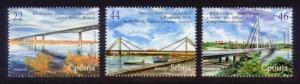Serbia Sc# 556-8 MNH Bridges 2011
