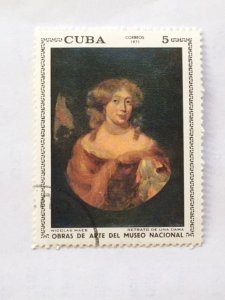 Cuba–1971–Single “Art” stamp–SC# 1644 - CTO