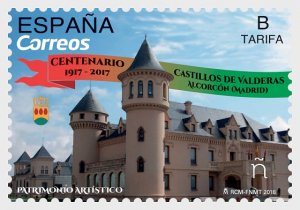 2018 Spain Castles of Valderas, Alcorcon in Madrid (Scott NA) MNH
