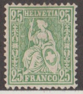 Switzerland Scott #55a Stamp - Used Single