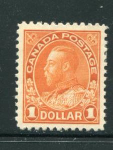 Canada #122 Mint XF lightly hinged