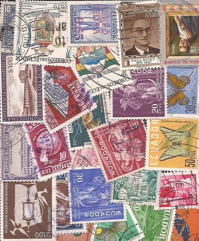 Ecuador - Stamp Collection - 25 Different Stamps