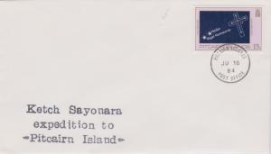 Pitcairn Island 15c Crux Australis 1984 Pitcairn Islands, Post Office with Ke...