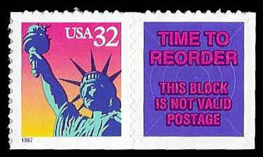 PCBstamps  US #3122 Bk Sgl. 32c Statue of Liberty, MNH, (63)