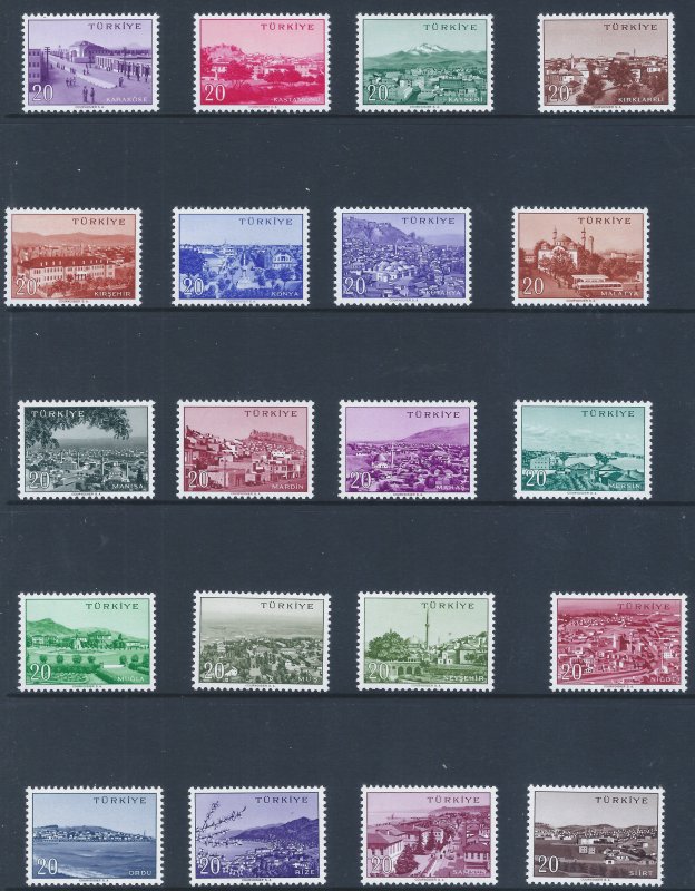 TURKEY 1290-1423  SCV $33.50  COMPLETE SET AT LOW PRICE