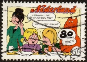 Netherlands 1015 - Used - 80c Comic Strip (Jan) (1998)