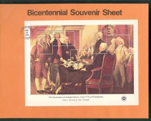 US USA Sc# SP413 - SP416 1686 - 1689 Set4 FDC Souvenir Page