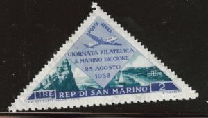 San Marino Scott C83 MH* 1952 Airmail similar centering