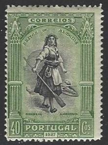 Portugal #431 Mint Hinged Single (H5)