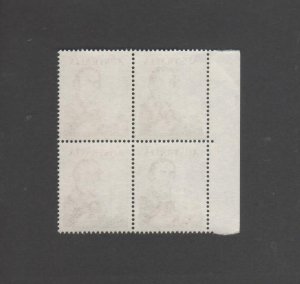 Australian Stamps Mint 1966 Navigators MUH $4 edge block 4  