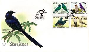 Venda - 1994 Starlings FDC SG 273-276